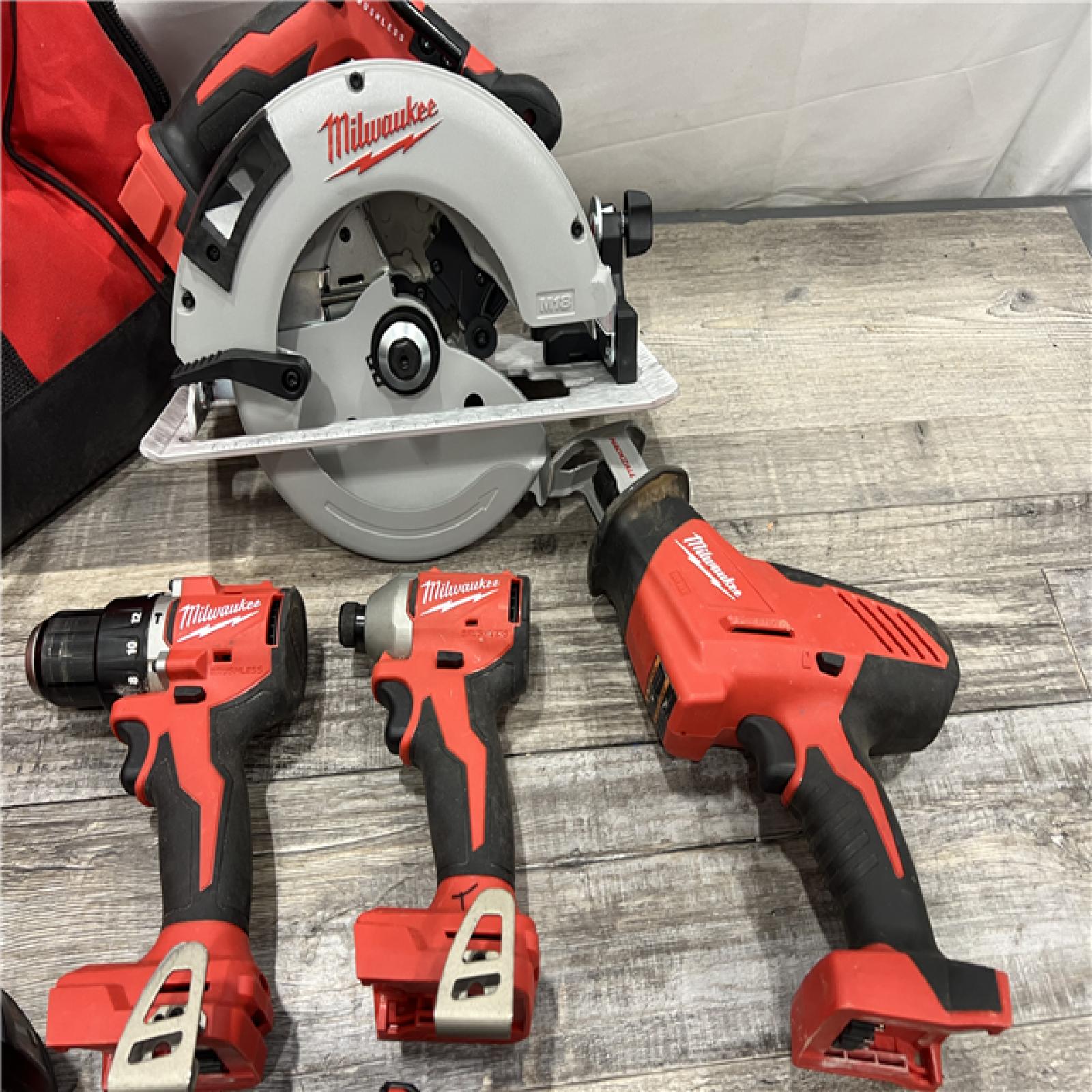 AS-IS Milwaukee M18 Compact Brushless 2-Tool Combo Kit