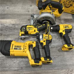 AS-IS DEWALT  20V MAX Lithium-Ion Brushless Cordless 5-Tool Combo Kit 4.0