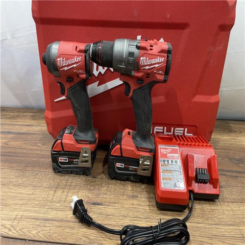 AS-IS Milwaukee M18 FUEL 18V Lithium-Ion Brushless Cordless Hammer Drill and Impact Driver Combo Kit