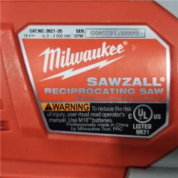 AS-IS Milwaukee M18 18-Volt Lithium-Ion Cordless SAWZALL Reciprocating Saw (Tool-Only)