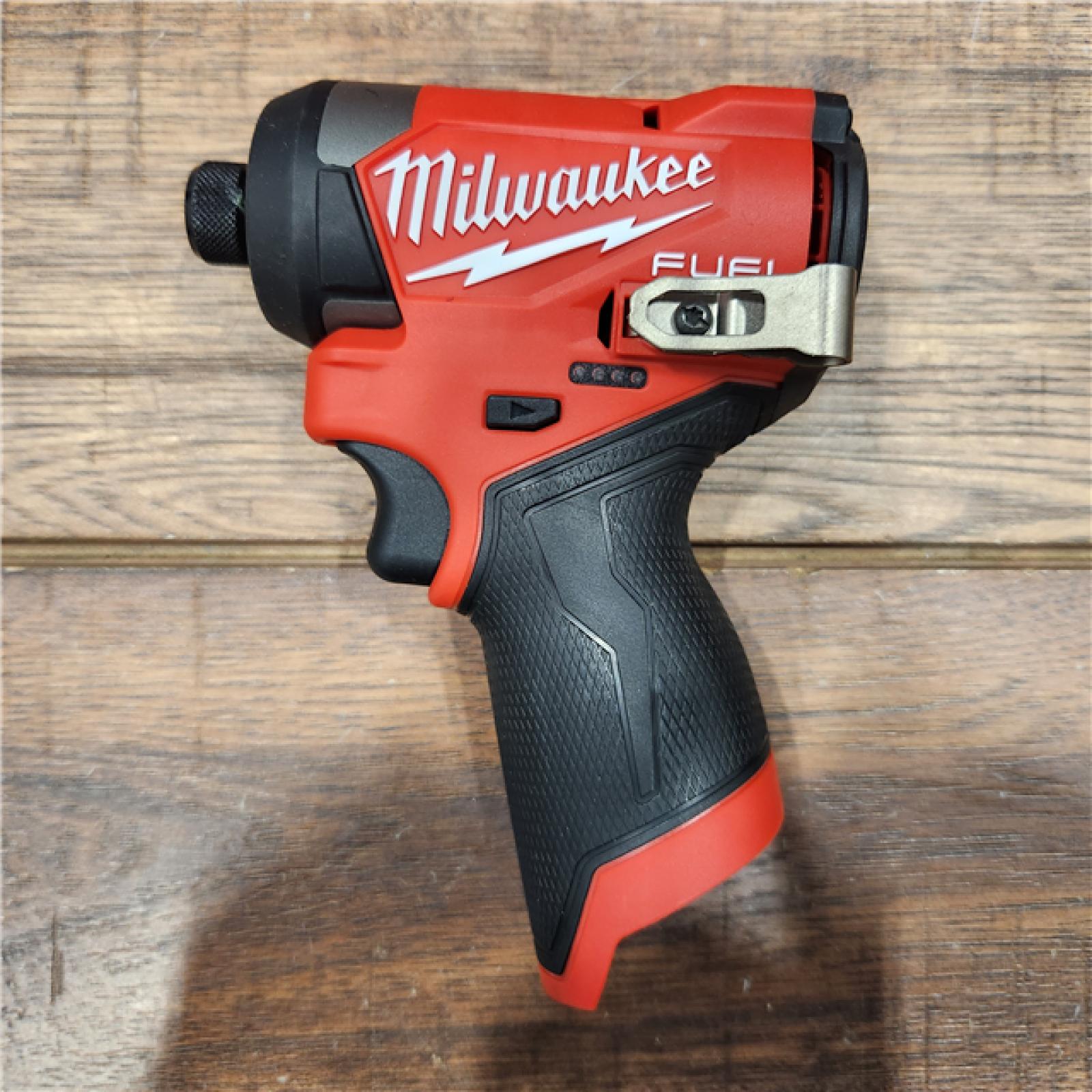 AS-IS Milwaukee M12 FUEL 12-Volt Lithium-Ion Brushless Cordless 1/4 in. Hex Impact Driver Compact Kit