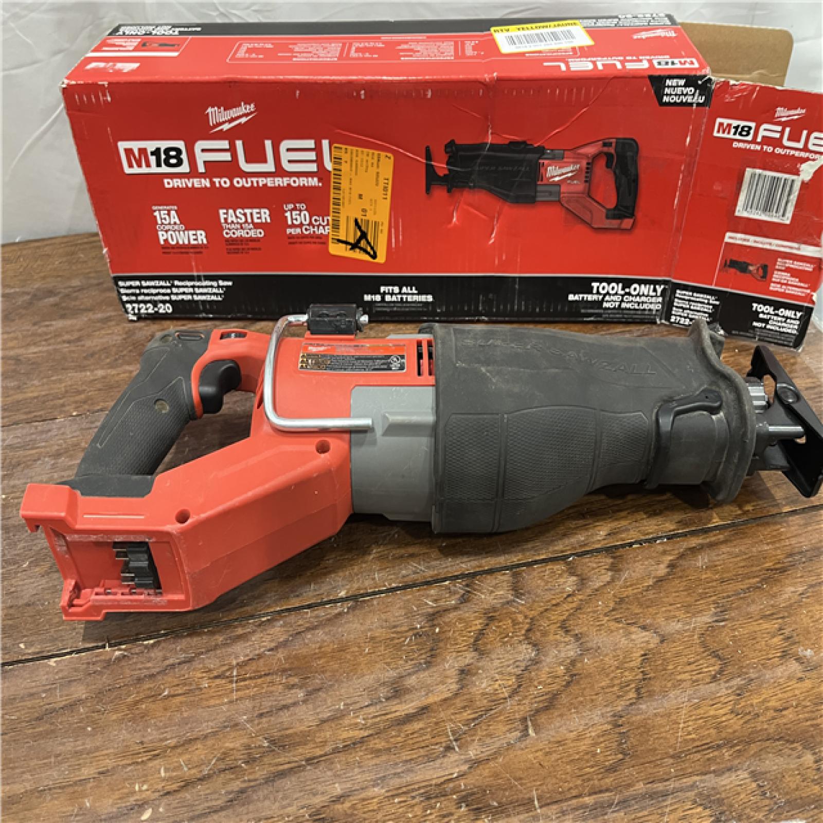 AS-ISMilwaukee M18 Fuel 18V Brushless Super Sawzall Reciprocating Saw 2722-20 (Bare Tool)