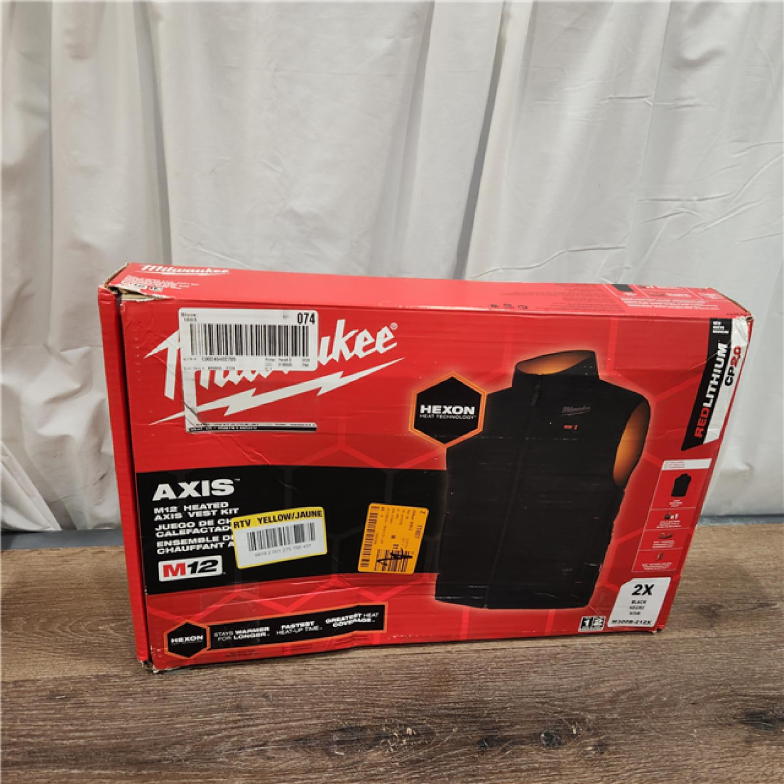 AS-IS Heated Vest,Polyester,Zipper,Men,2XL