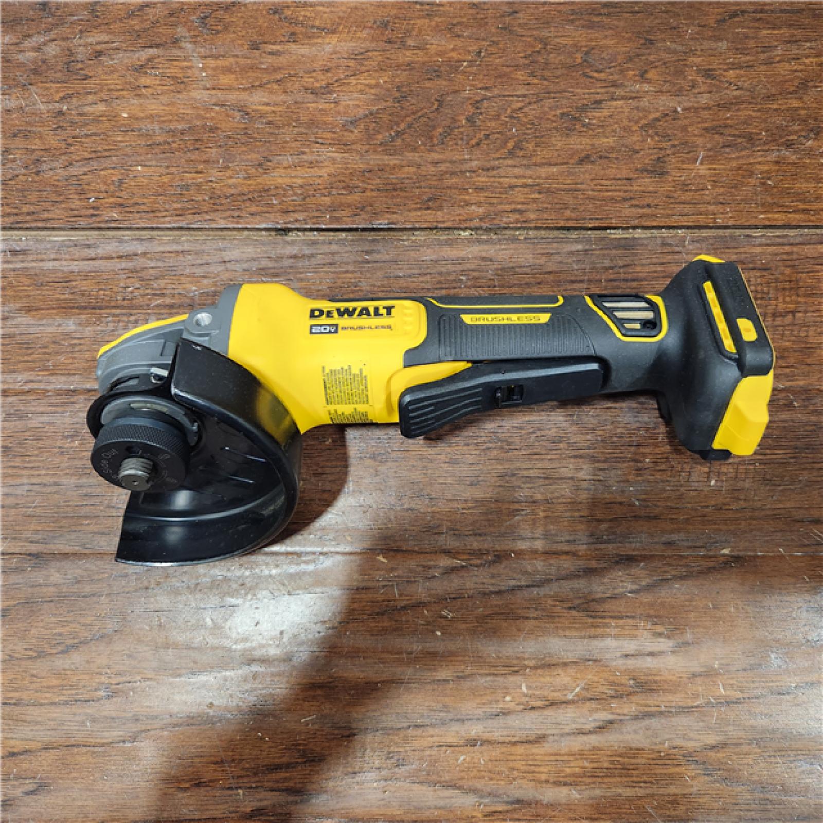 AS-IS 20V MAX Cordless Brushless 4.5 - 5 in. Paddle Switch Angle Grinder with FLEXVOLT ADVANTAGE (Tool Only)