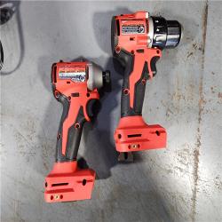 HOUSTON LOCATION - AS-IS (APPEARS LIKE NEW) M18 18V Lithium-Ion Brushless Cordless Compact Drill/Impact Combo Kit (2-Tool) W/(2) 2.0 Ah Batteries, Charger & Bag