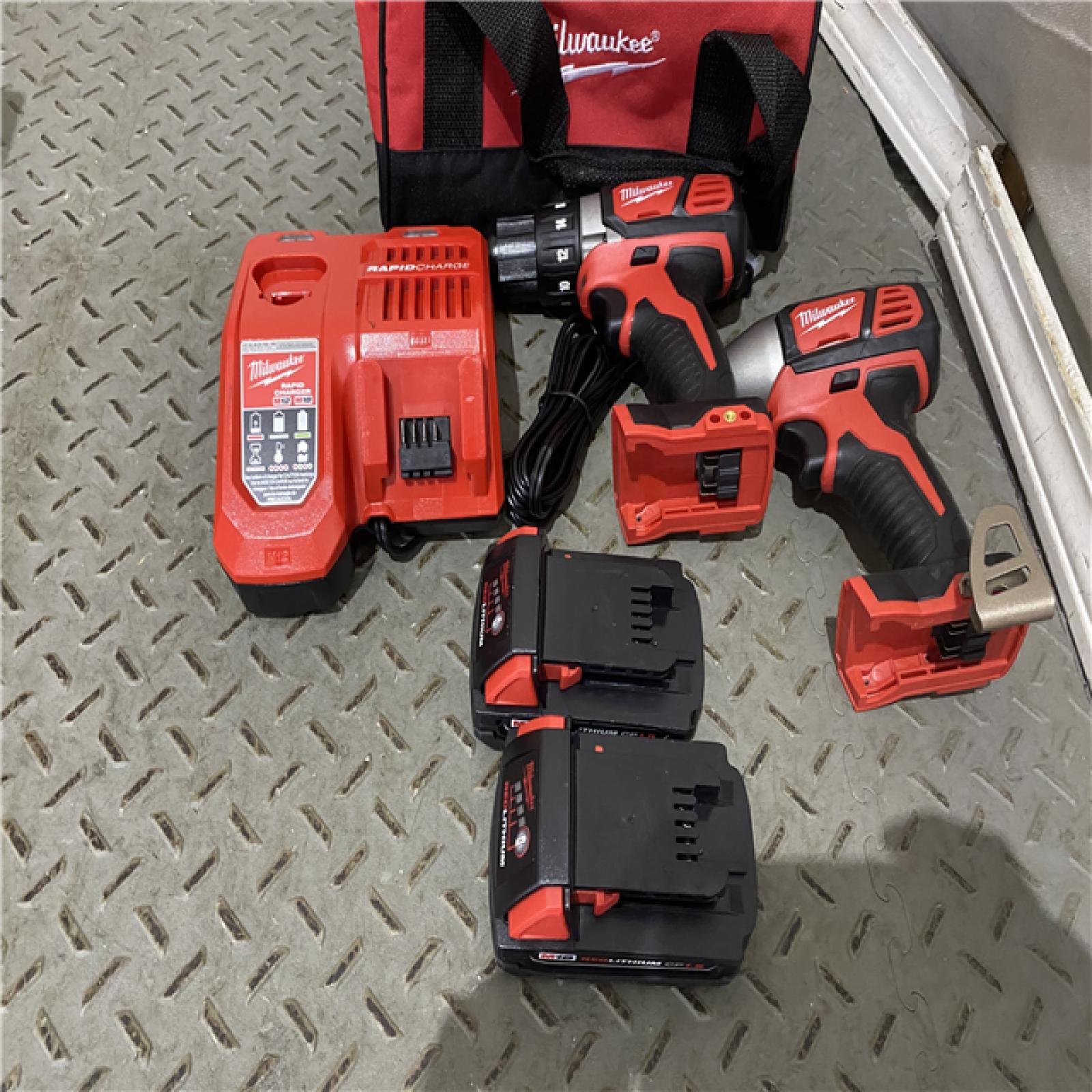 Houston location AS-IS Milwaukee Electric Tools 2691-22 MILWAUKEE M18 COMBO KITS LIKE NEW