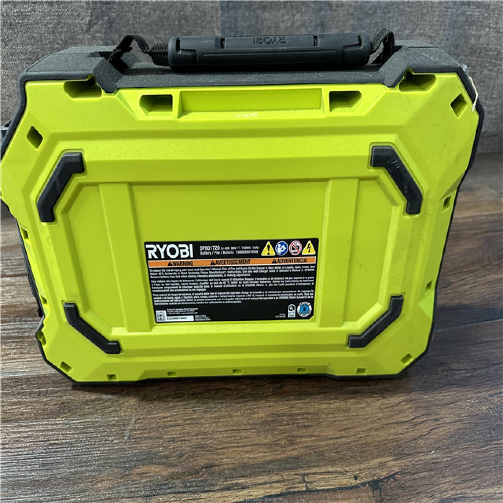 California AS-IS Ryobi 10Ah 80V Lithium Battery