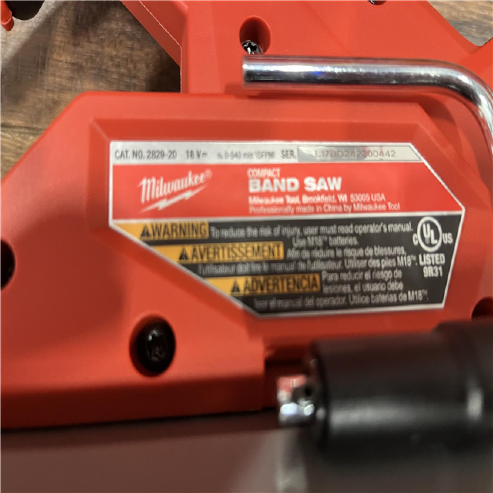 AS-IS Milwaukee M18 FUEL Compact Band Saw