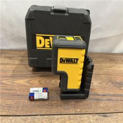 AS IS DEWALT 120 Ft. Green Self-Leveling 3-Spot Laser Level with (2) AA Batteries & Case