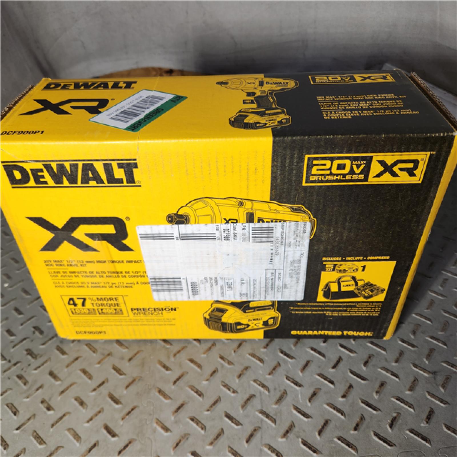 Houston location AS-IS DEWALT 20V MAX Lithium-Ion Cordless 1/2 in. Impact Wrench Kit