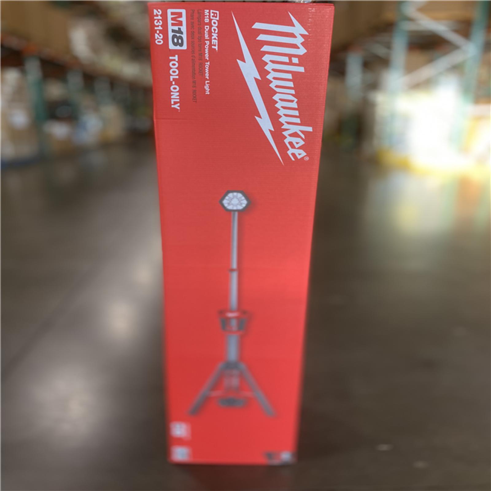 NEW! - Milwaukee M18 18-Volt Lithium-Ion Cordless Rocket Dual Power Tower Light (Tool-Only)