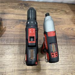 AS-IS Milwaukee M12 12V Lithium-Ion Cordless Drill Driver/Impact Driver Combo Kit