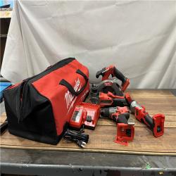 AS-IS Milwaukee  M18 FUEL 5-TOOL COMBO KIT ( NO BATTERYS, NO IMPACT DRIVER )