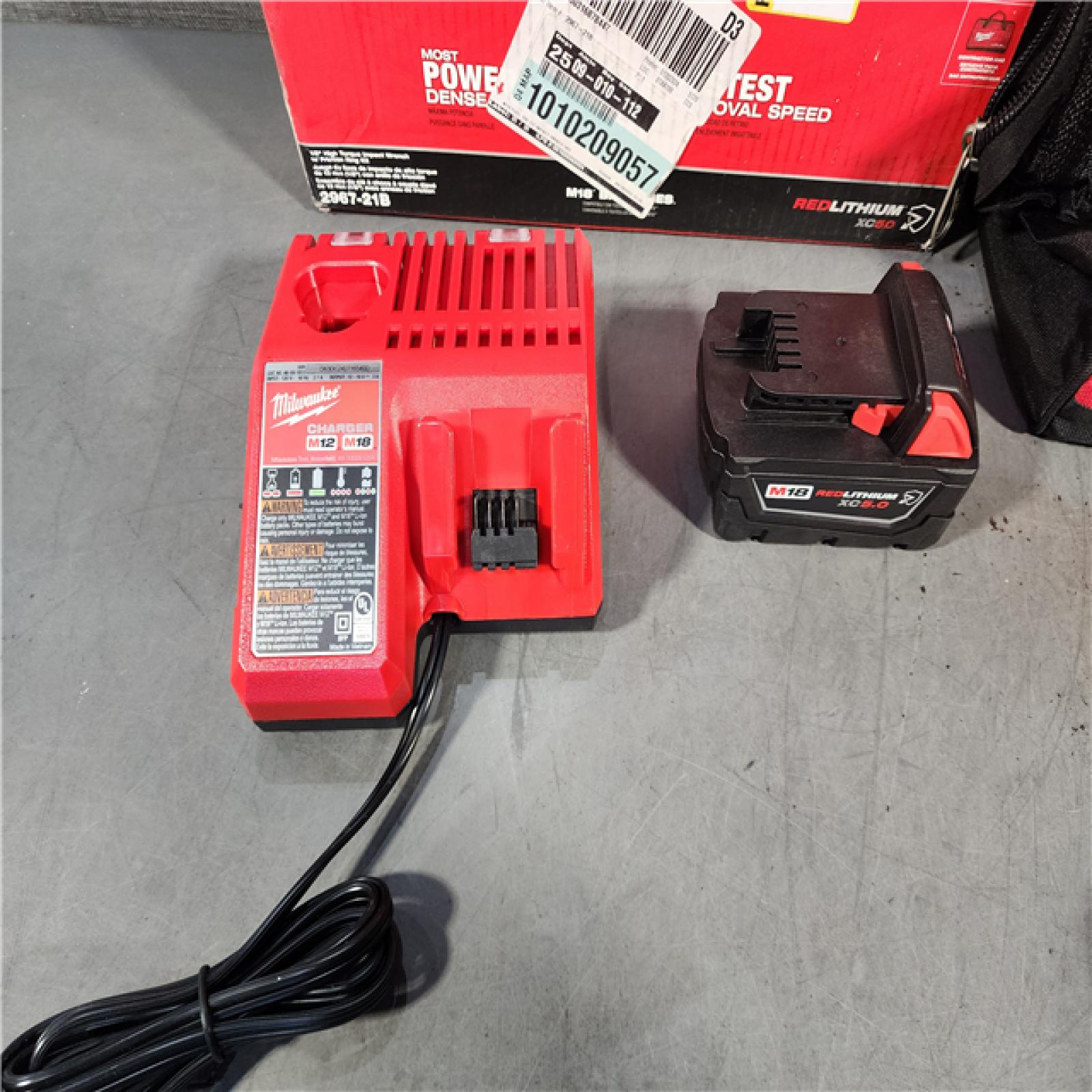 HOUSTON LOCATION - AS-IS (APPEARS LIKE NEW) Milwaukee M18 1/2 in. Cordless Brushless High Torque Impact Wrench Kit (Battery & Charger)