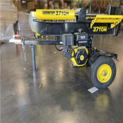 DALLAS LOCATION - AS-IS Champion Power Equipment 37 Ton 338cc Gas Powered Log Splitter with Vertical/Horizontal Operation and Auto Return-with Hydraulic Oil