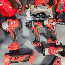 HOUSTON LOCATION - AS-IS MILWAUKEE 9 TOOL COMBO KIT W/ 2 BATTERY & CHARGER