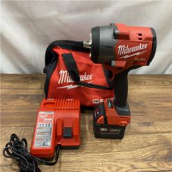 AS IS Milwaukee M18 1/2 in. Cordless Brushless High Torque Impact Wrench Kit (Battery & Charger)