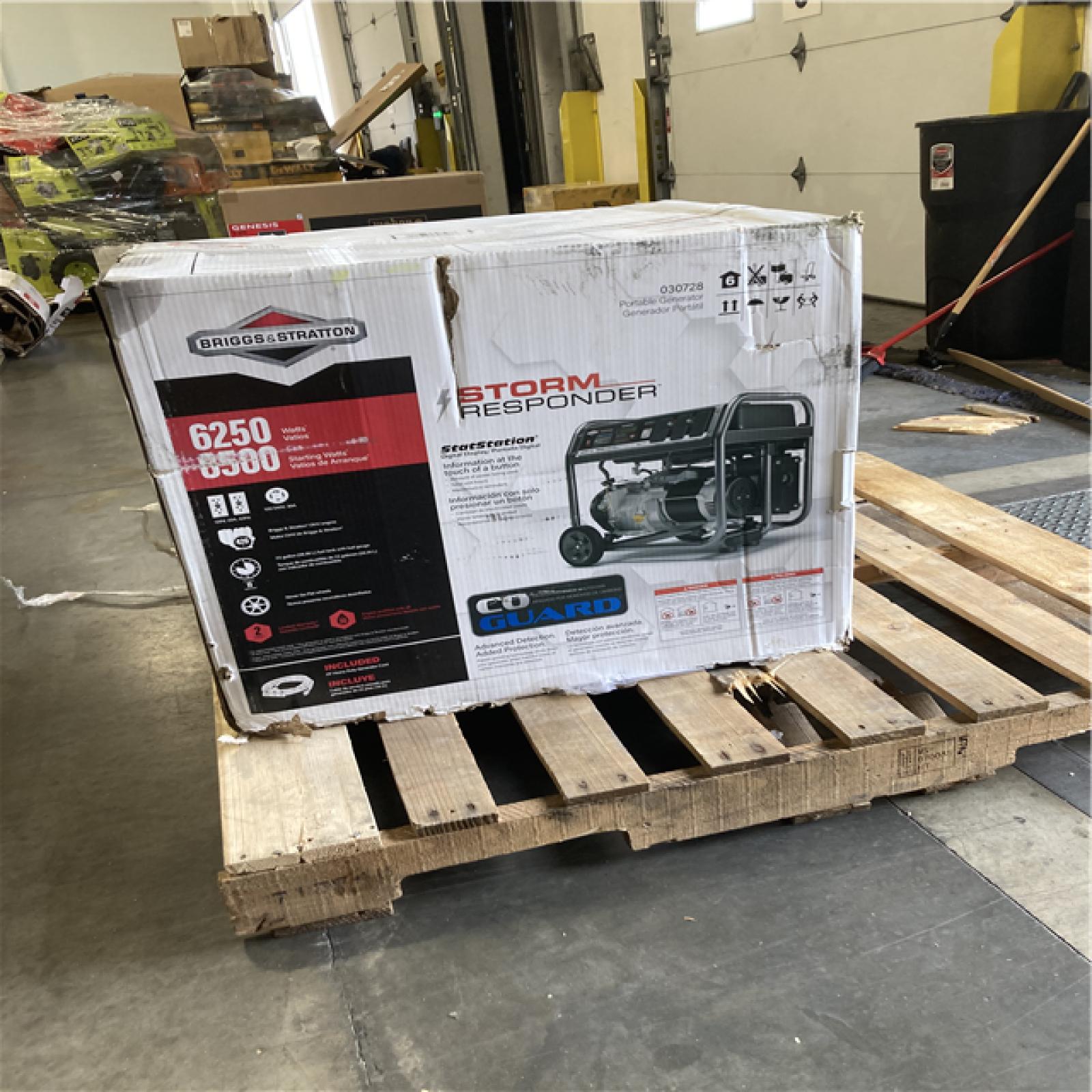 DALLAS LOCATION - Briggs & Stratton Storm Responder 6,250-Watt Gasoline Powered Recoil Start Portable Generator with OHV Engine