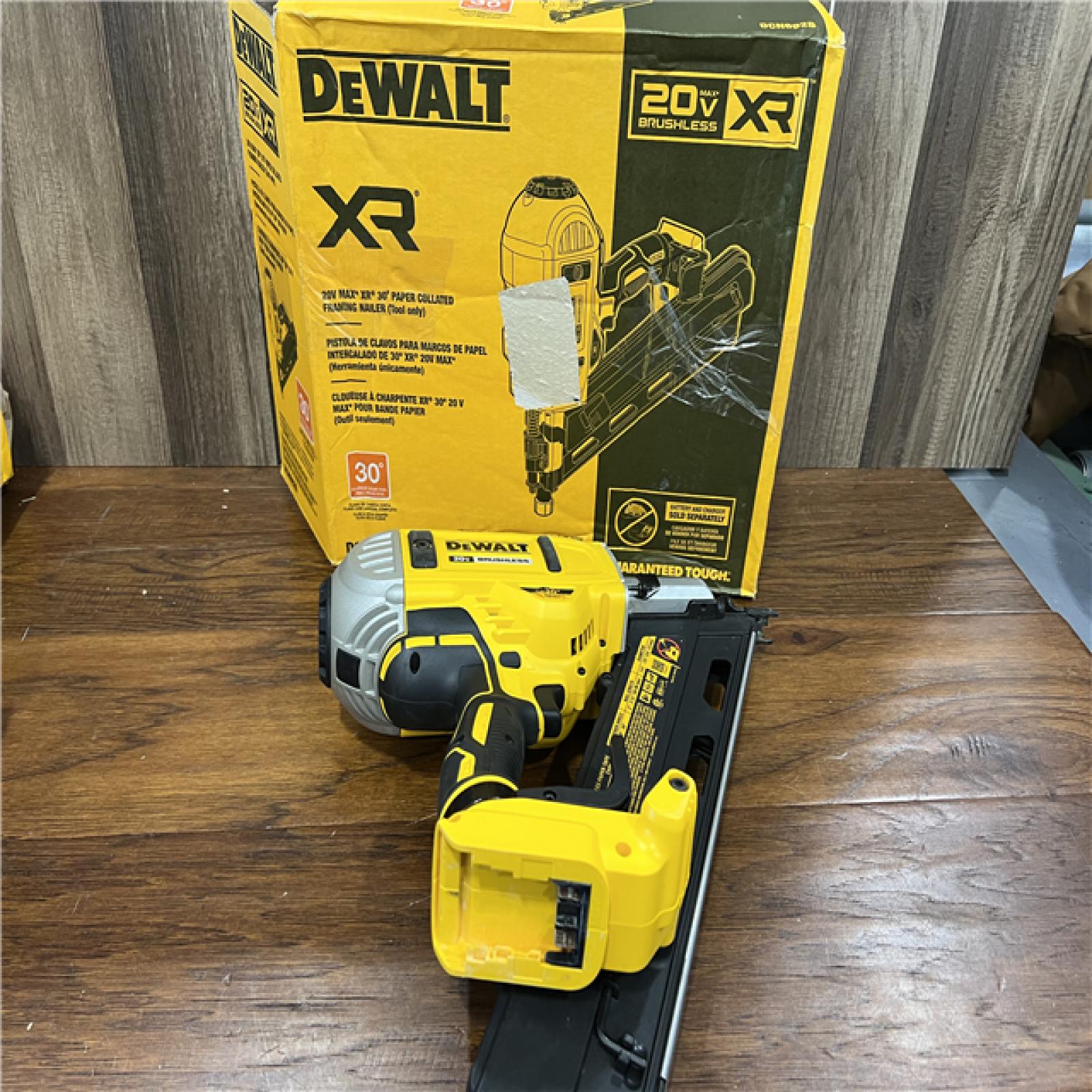 AS-IS DEWALT Cordless Brushless 2-Speed 30 Degree Framing Nailer (Tool-Only)