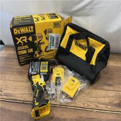 AS-IS DeWalt 20V MAX XR Cordless Drill/Driver, ATOMIC Impact Driver 2 Tool Combo Kit, (2) 2.0Ah Batteries, Charger, and Bag