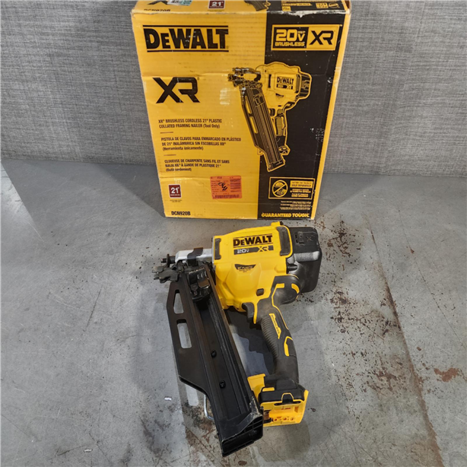 HOUSTON LOCATION - AS-IS DEWALT 20-Volt 21Â° Cordless Framing Nailer (Tool-Only)