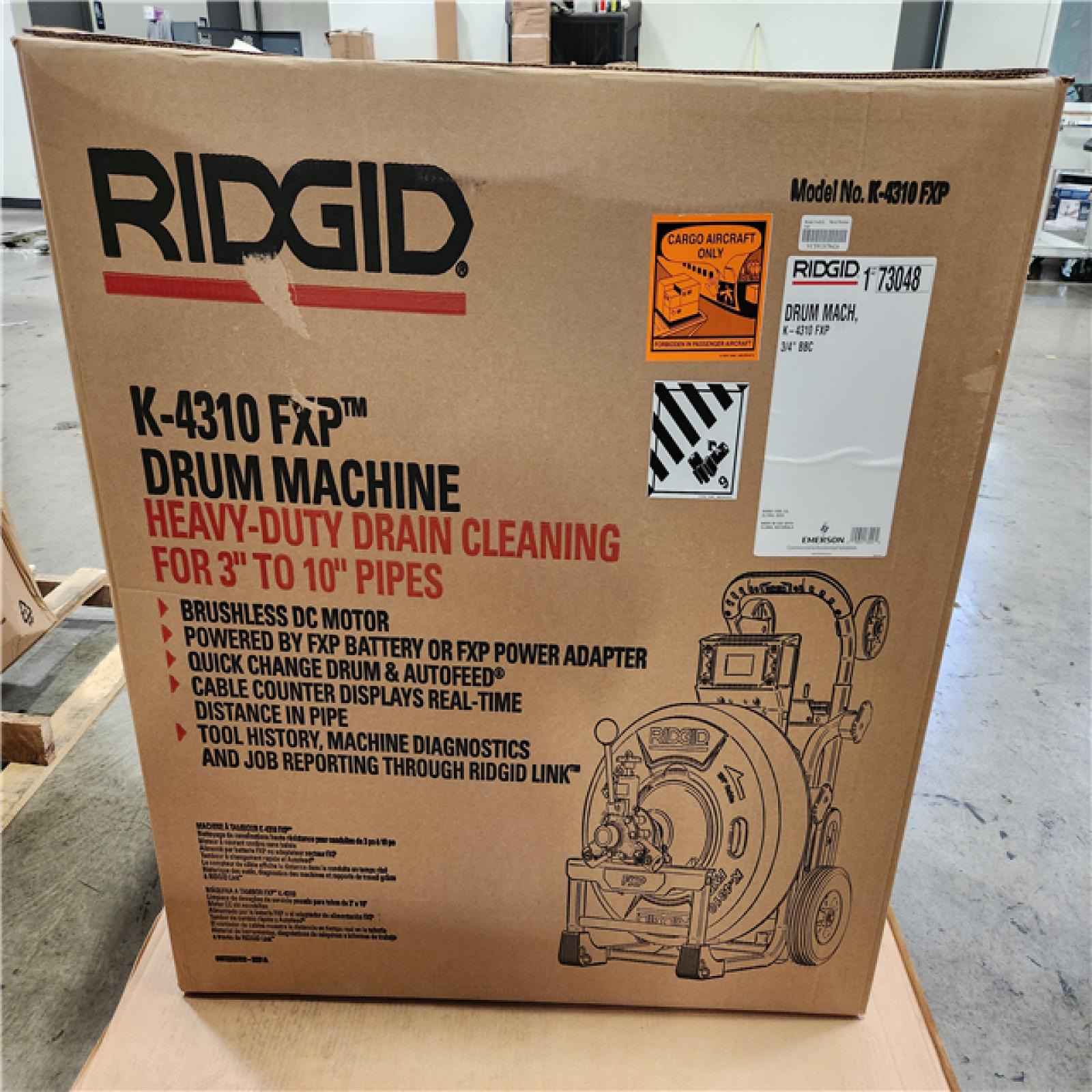 Phoenix Location NEW RIDGID Cordless Drain Cleaning Machine: Cordless, K-4310 FXP, FXP, For 4 in to 10 in Pipe, Auto