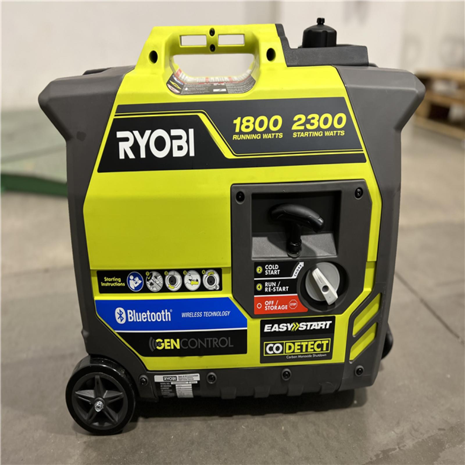 Dallas Location - As-Is RYOBI 2,300-Watt Generator -Appears Excellent Condition