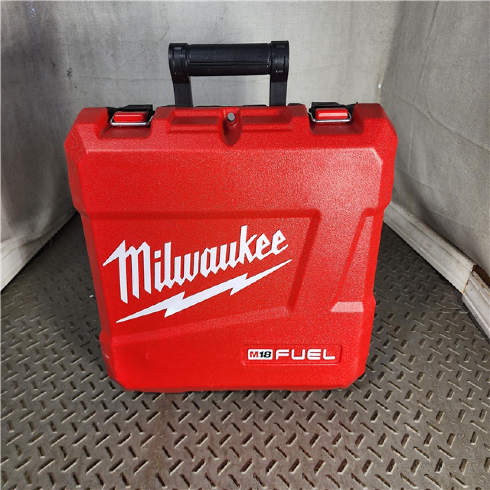 HOUSTON LOCATION - AS-IS Milwaukee 2904-22 Hammer Drill Driver Kit with Batteries  Charger & Tool Case  Red