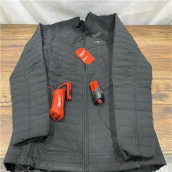 AS IS Heated Jacket,Zipper,L,Polyester