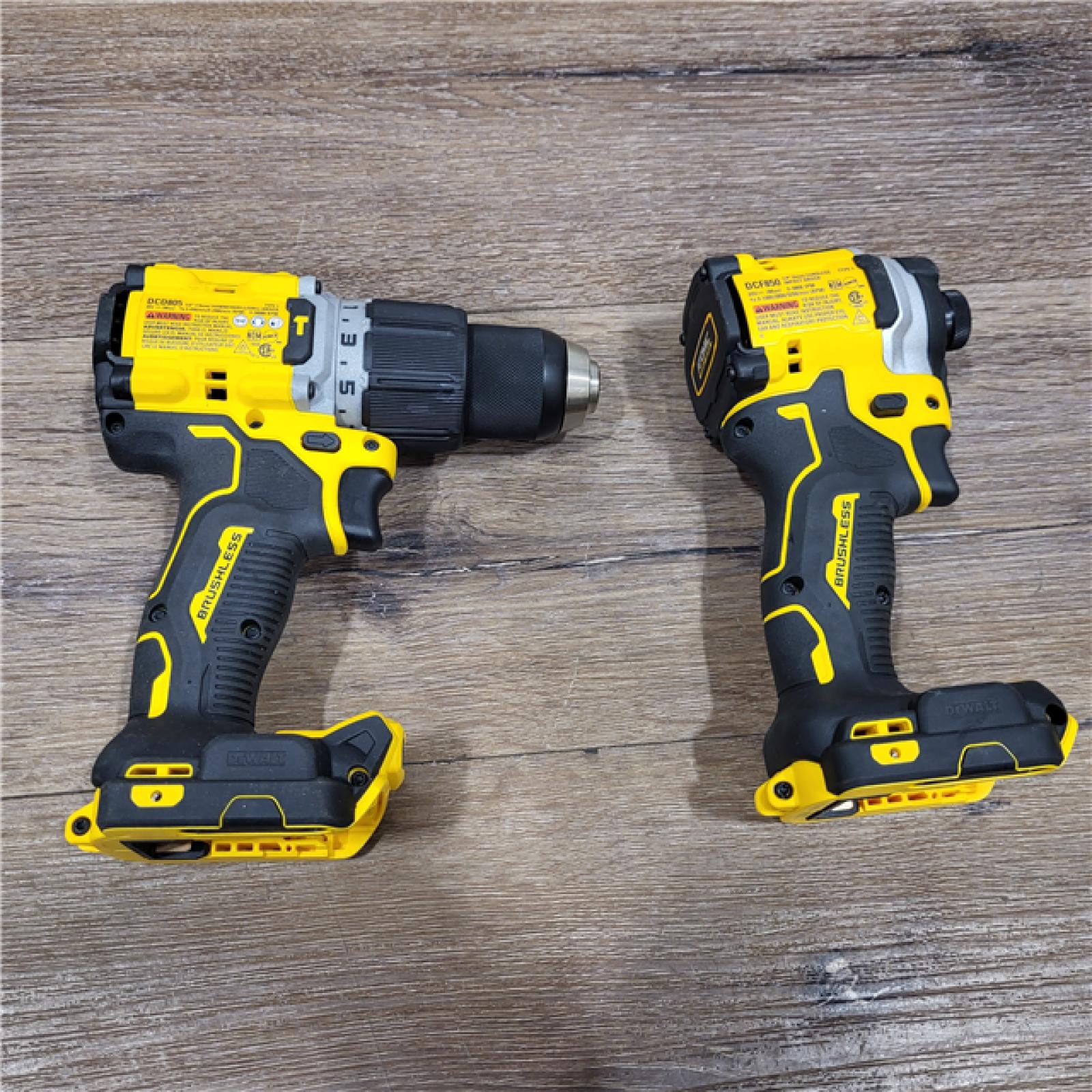 AS-IS 20V MAX XR Hammer Drill and ATOMIC Impact Driver 2 Tool Cordless Combo Kit with (2) 4.0Ah Batteries, Charger, and Bag