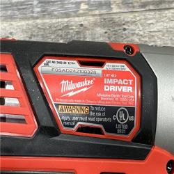 AS-IS MILWAUKEE M12 12V Lithium-Ion Cordless Combo Kit (5-Tool) with Two 1.5 Ah Batteries, Charger and Tool Bag