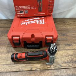 AS IS M12 12-Volt Lithium-Ion Cordless PEX Expansion Tool Kit with (2) 1.5 Ah Batteries, (3) Expansion Heads and Hard Case