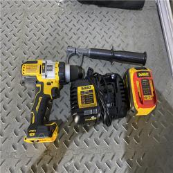 Houston location AS-IS Dewalt FLEXVOLT 20 Volt 1/2 in. Brushless Cordless Hammer Drill/Driver Kit (Battery & Charger)