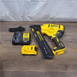 AS-IS DEWALT 20V MAX XR 15 Ga. Cordless 34 Deg Nailer 20 V