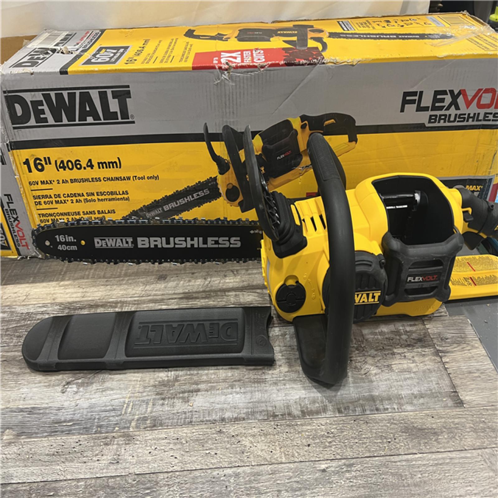 AS-IS DEWALT DCCS670B 16in Chainsaw 60V MAX - Tool Only