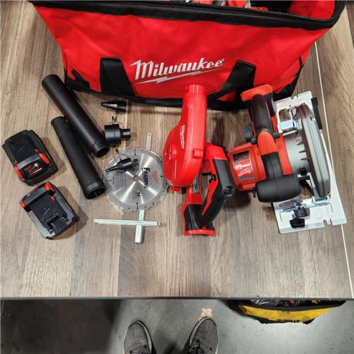 AS IS Milwaukee M18 18-Volt Lithium-Ion Cordless Combo Kit (9-Tool) with (2) Batteries, Charger, and Tool Bag