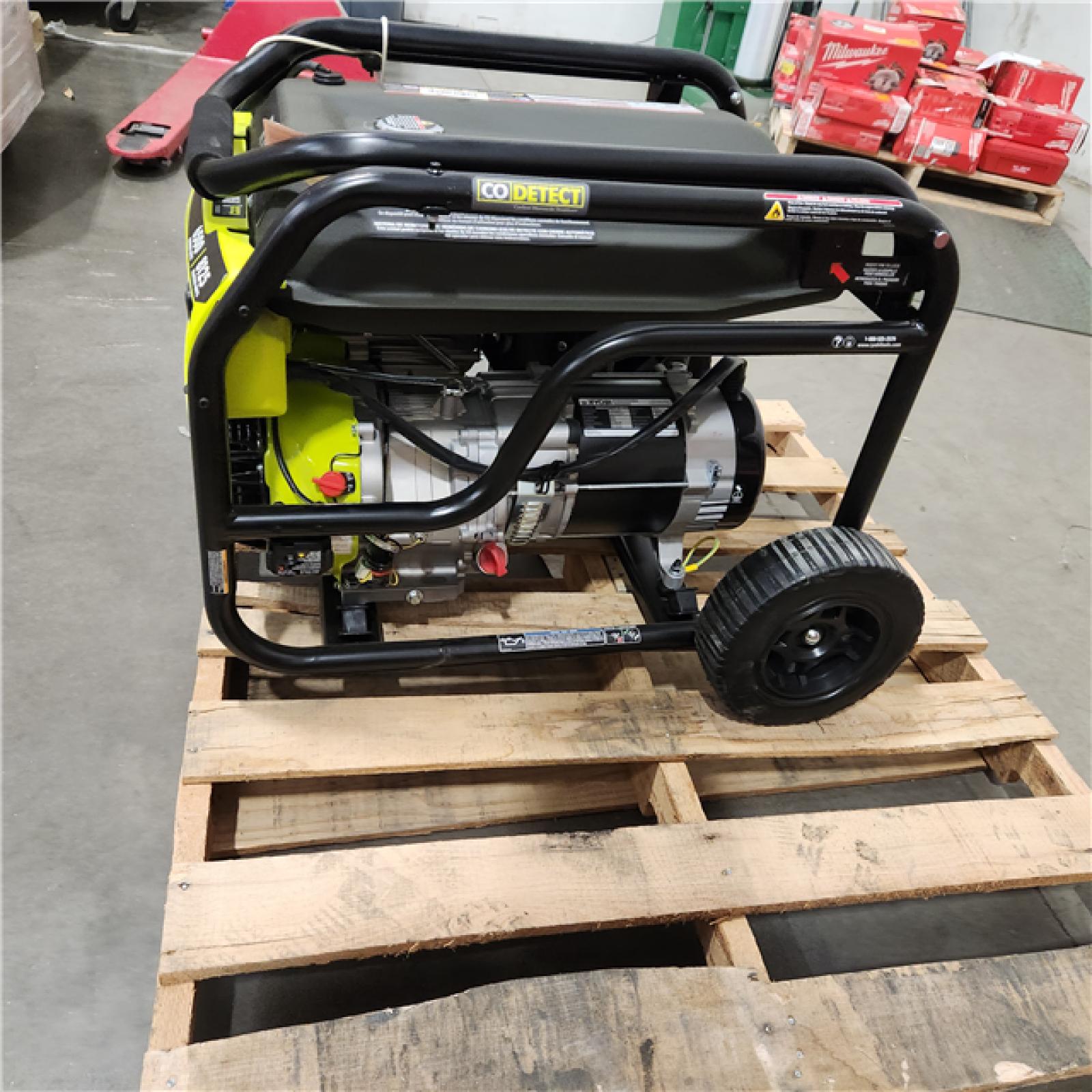 Dallas Location - As-Is RYOBI 6,500-Watt Gasoline Powered Portable Generator