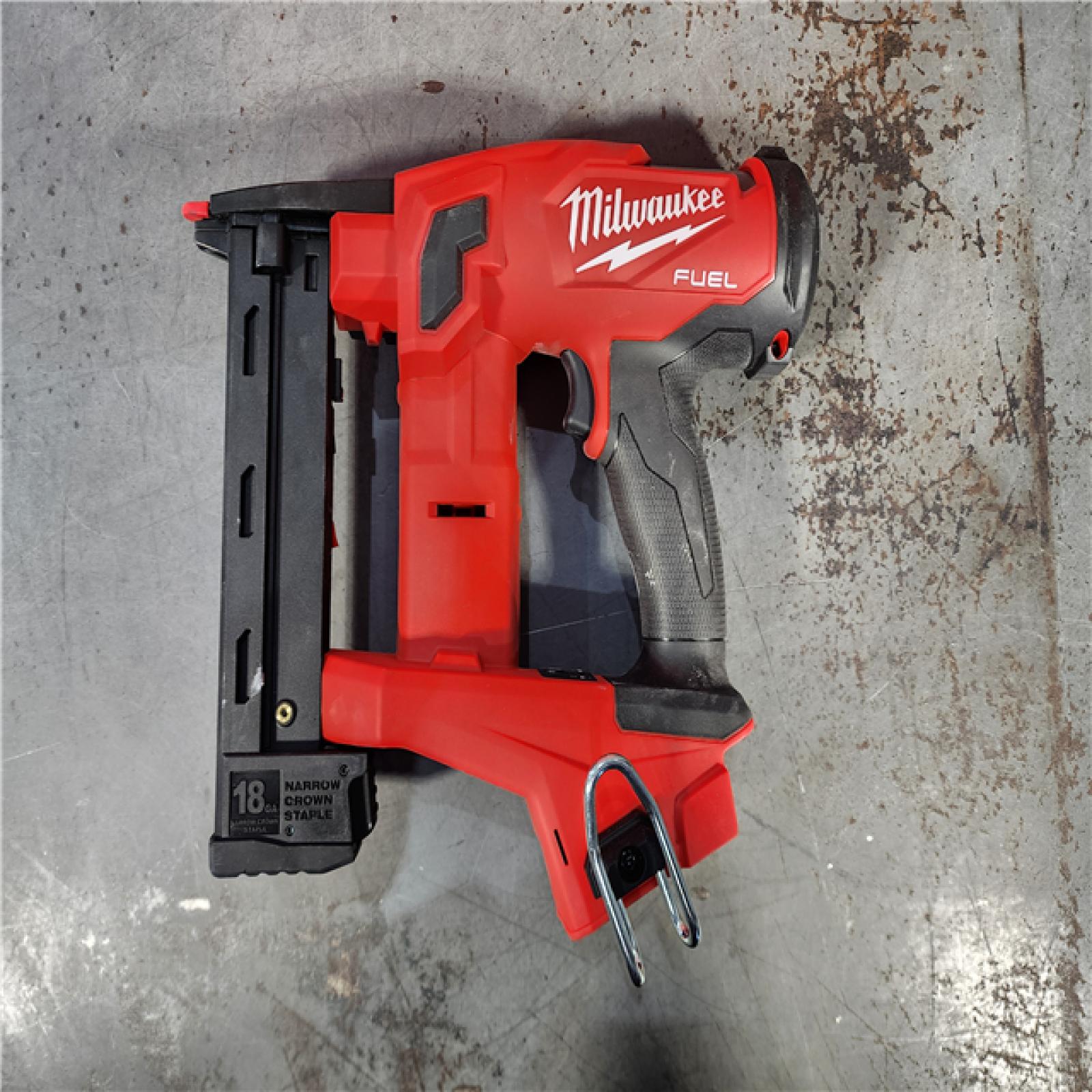 HOUSTON LOCATION - AS-IS M18 FUEL 18-Volt Lithium-Ion Brushless Cordless 18-Gauge 1/4 in. Narrow Crown Stapler (Tool-Only)