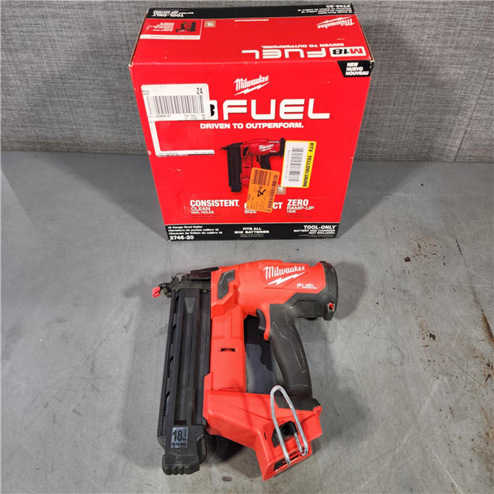 HOUSTON LOCATION - AS-IS Milwaukee M18 Fuel 18V Brushless 18-Gauge Brad Nailer 2746-20 (Bare Tool)