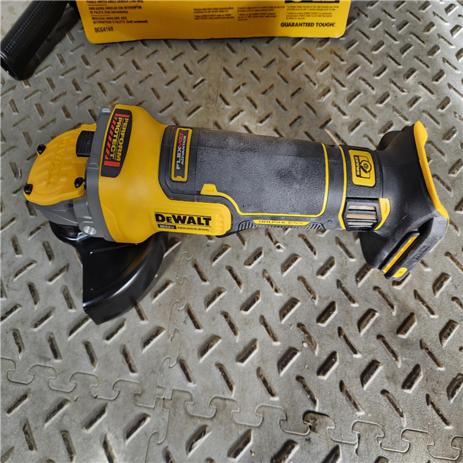 HOUSTON LOCATION - AS-IS (APPEARS LIKE NEW) 20V MAX Cordless Brushless 4.5 - 5 in. Paddle Switch Angle Grinder with FLEXVOLT ADVANTAGE (Tool Only)