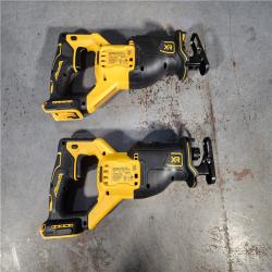 HOUSTON LOCATION - AS-IS (APPEARS LIKE NEW) (2) DEWALT 20V MAX XR Cordless Brushless Reciprocating Saw (Tool Only)