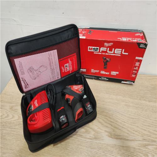 Phoenix Location LIKE NEW Milwaukee M12 FUEL SURGE 12V Lithium-Ion Brushless Cordless 1/4 in. Hex Impact Driver Compact Kit w/Two 2.0Ah Batteries, Bag
