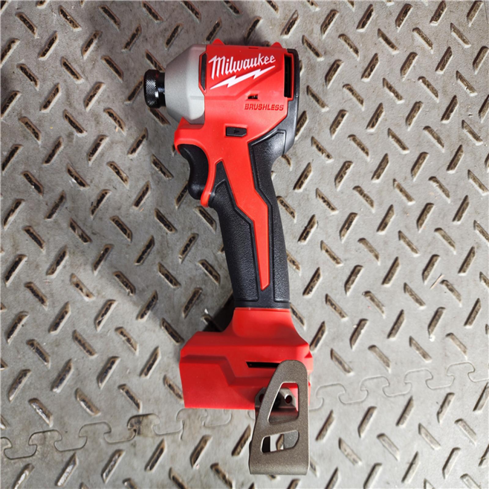 HOUSTON LOCATION - AS-IS (APPEARS LIKE NEW) Milwaukee M18 Compact Brushless 1/4  Hex Impact Driver Kit