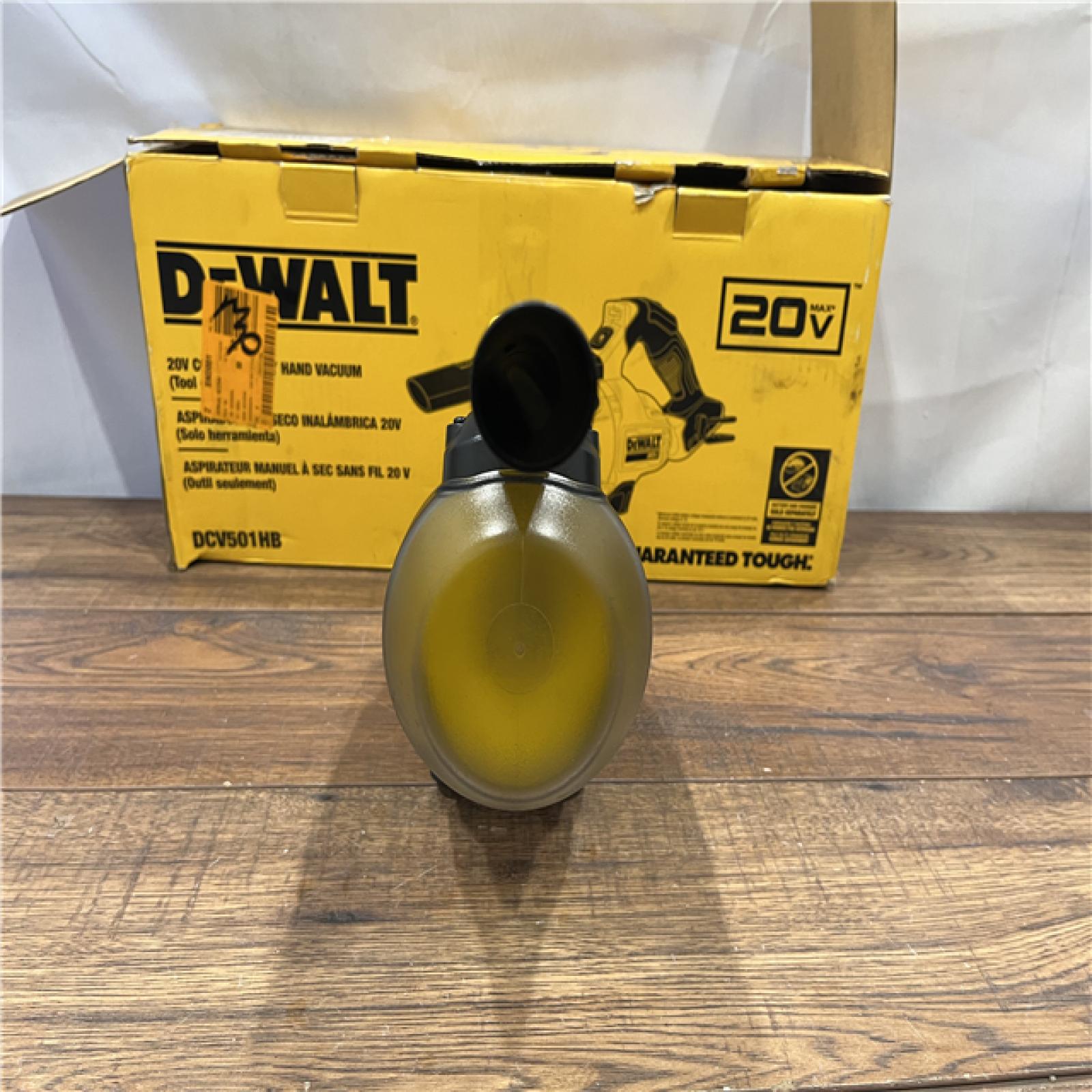 AS IS DEWALT 20V Lithium-Ion Cordless Dry Hand Vacuum kit  (Tool Only)