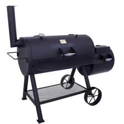 DALLAS LOCATION - OKLAHOMA JOE'S Longhorn Offset Smoker in Black with 1,060 sq. in. Cooking Space