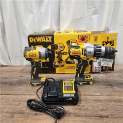 AS-IS DEWALT 20V MAX XR Hammer Drill and ATOMIC Impact Driver 2 Tool Cordless Combo Kit with (2) 4.0Ah Batteries, Charger, and Bag