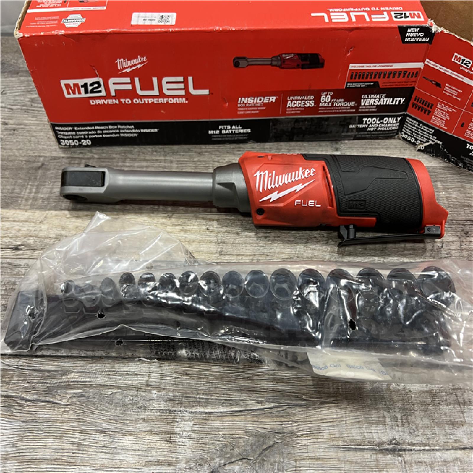 AS-IS Milwaukee M12 FUEL 1/4 in. Cordless Brushless High Speed Ratchet (Tool Only)