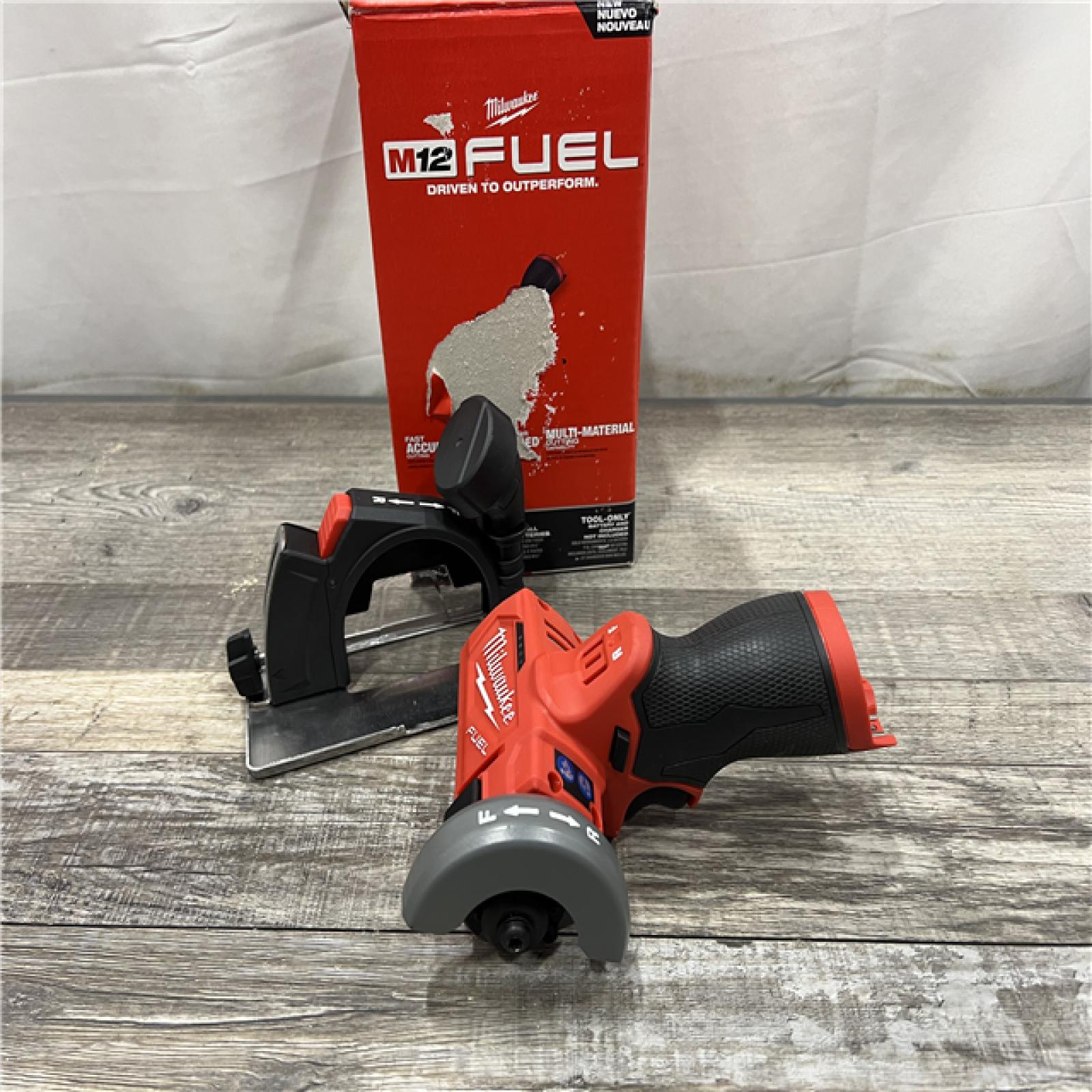 AS-IS MILWAUKEE FUEL 12V Lithium-Ion Brushless Cordless 3 in. Cut Off Saw (Tool-Only)