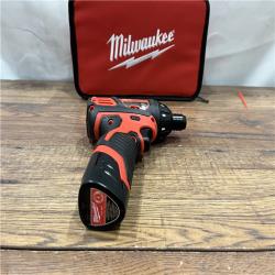 AS IS Milwaukee 2401-22 - M12 12V Cordless Screwdriver Kit