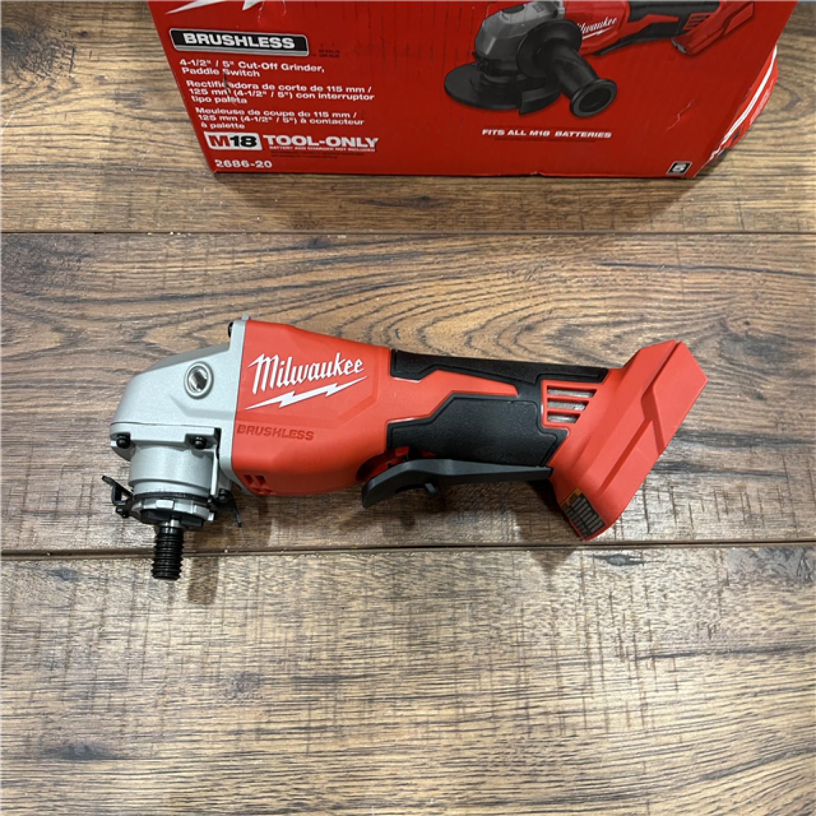 AS-IS Milwaukee 2686-20 18V Cordless 4.5 /5  Grinder W/ Paddle Switch (Tool Only)